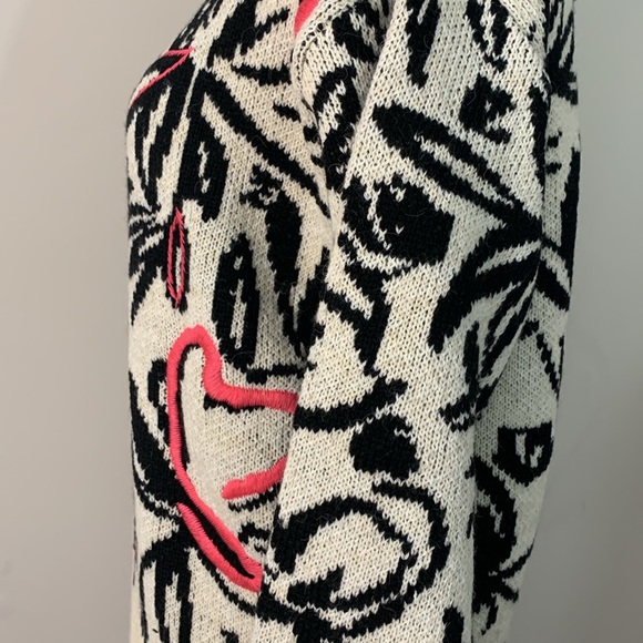 By Anthropologie Floral Pop Embroidered Sweater Size: XS - Picture 8 of 10